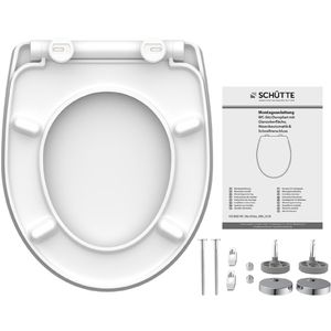 Produktbild für WC-Sitz Schütte Water Lily 82582, oval, aus Duroplast