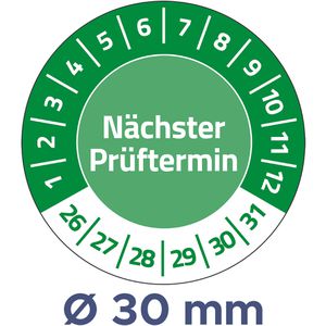 Prüfplaketten Zweckform 6988, nächster Prüftermin