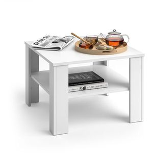 Produktbild für Couchtisch Vicco Homer, aus Holz, weiß