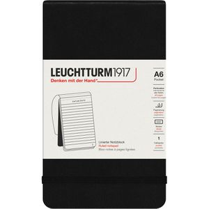 Produktbild für Notizblock Leuchtturm1917 schwarz, 327986, A6