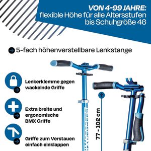 Produktbild für Scooter Six-Degrees 205, Aluminium, blau