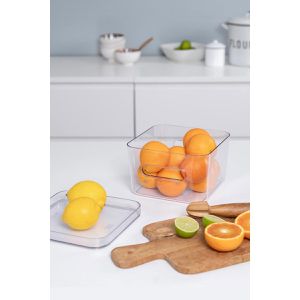 Produktbild für Deckel-Aufbewahrungsbox Smartstore Compact Square, transparent