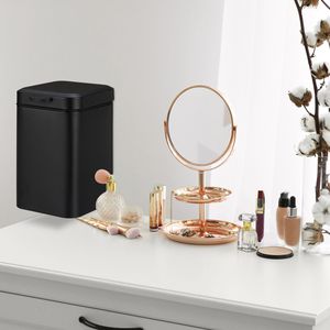 Produktbild für Mülleimer Relaxdays 10038564, schwarz