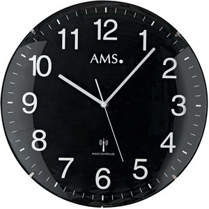 Wanduhr AMS 5557, Kunststoff, analog, Funkuhr