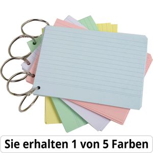 Produktbild für Karteikarten Exacompta Flashcards, 10330e, A7