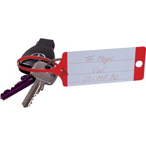 Produktbild für Schlaufenetiketten Eichner Fix, 9208-00635-B, Kunststoff, rot