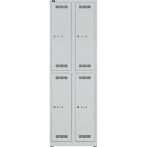 Produktbild für Spind Bisley-Light GL06D2-245, lichtgrau