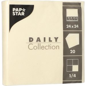 Servietten Papstar Daily Collection, champagner