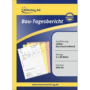 Produktbild für Bautagebuch Böttcher-AG A4