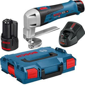 Blechschere Bosch PRO GSC12V-13, gerade & Kurvenschnitte, Akku