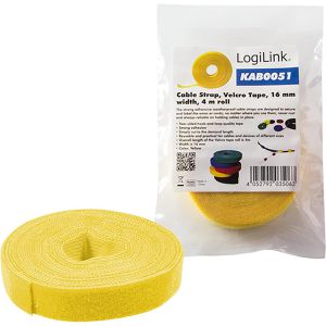 Klettband LogiLink KAB0051, gelb