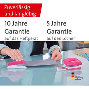 Produktbild für Heftgerät Novus Twinset E15/E210, 020-1875, inkl. Locher