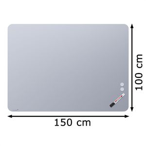 Produktbild für Glas-Magnettafel Legamaster 7-104163 Chilly Lake, 2 Magnete
