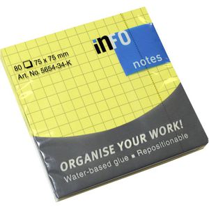Haftnotizen Info Brilliant Sticky Notes, gelb