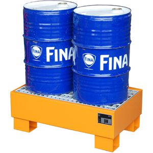 Produktbild für Auffangwanne BAUER AW 60-1/M, orange, aus Stahl