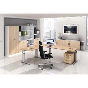 Produktbild für Aktenschrank Hammerbacher Solid 6100, aus Holz