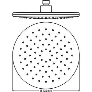 Produktbild für Kopfbrause Cornat Classic, verchromt