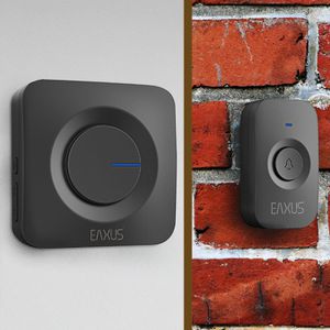 Türklingel Eaxus drahtlos, schwarz, Funk Set
