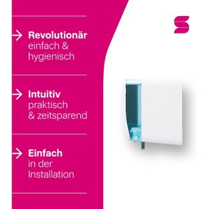 Produktbild für Toilettenpapierspender Satino Hyginity, 333426, MT1
