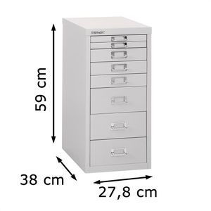 Produktbild für Schubladenschrank Bisley MultiDrawer, aus Metall
