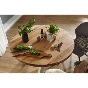 Produktbild für Esstisch Wohnling WL5.056, Akazien-Massivholz