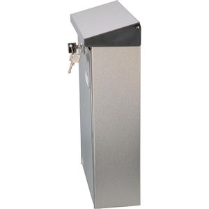 Produktbild für Briefkasten Burg-Wächter Oslo 3767 NI, silber, aus Edelstahl