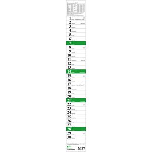 Produktbild für Streifenkalender Korsch 258227, Praktika Grün Recycling XXL