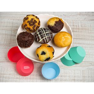 Produktbild für Muffinförmchen Lurch Muffinliner, wiederverwendbar aus Silikon