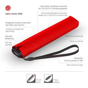Produktbild für Regenschirm Knirps US.050 Ultra Light Slim Manual, sturmfest