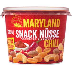 Nussmischung Maryland Snack Nüsse Chili, im Becher