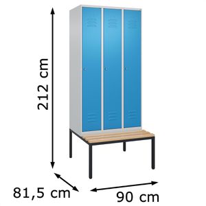Produktbild für Spind CP-Möbel Classic PLUS, lichtblau