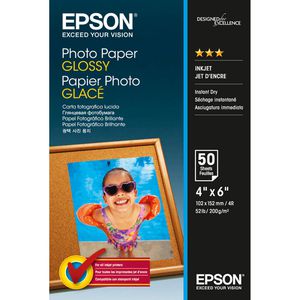 Produktbild für Fotopapier Epson S042547 Glossy, für Inkjet, 10 x 15cm