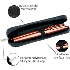 Produktbild für Stifteetui Online 90686 schwarz, für 2 Stifte