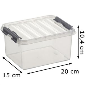 Produktbild für Aufbewahrungsbox Sunware Q-Line Box 78000609, 2L
