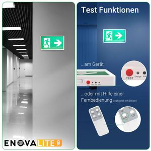 Produktbild für Notbeleuchtung Enovalite 200101, Fluchtwegleuchte, LED, Akku