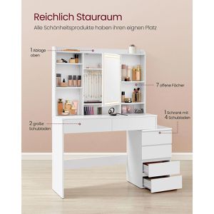Produktbild für Schminktisch Vasagle RDT624W01, mit Beleuchtung