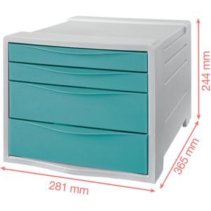 Produktbild für Schubladenbox Esselte 626284, Colour'Breeze, A4