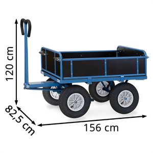 Produktbild für Handwagen Fetra 6454L, mit 4 Bordwänden