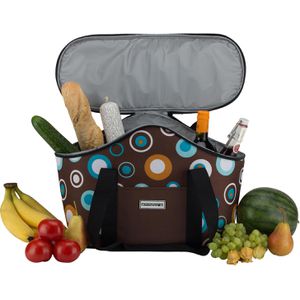 Produktbild für Kühltasche anndora TW-18147-169, braun, faltbar