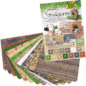 Produktbild für Motivpapier Folia 48149 Strukturen, 24 x 34 cm