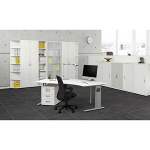 Produktbild für Rollcontainer Geramöbel Flex, aus Holz, lichtgrau