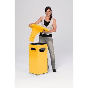 Produktbild für Aschenbecher VAR B32, 12171, gelb, Outdoor, mit Dach