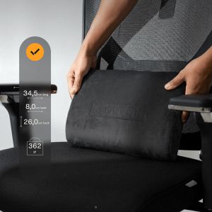 Produktbild für Rückenstütze CLOUVOU Lordosenkissen, aus Stoff, waschbar