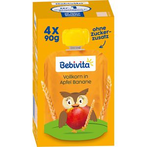 Fruchtpüree Bebivita Vollkorn in Apfel Banane, 71% Frucht