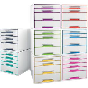 Produktbild für Schubladenbox Leitz 5214-20-26, WOW Cube, A4