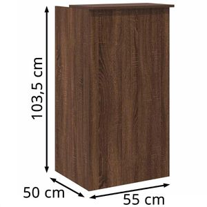 Produktbild für Empfangstheke vidaXL 859021, braun