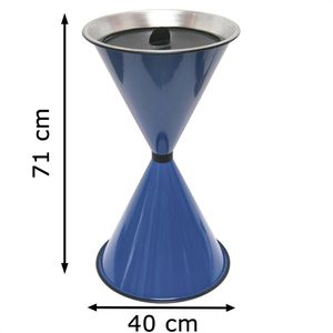 Produktbild für Aschenbecher SZ-Metall Diabola, 29712-S, blau, Outdoor