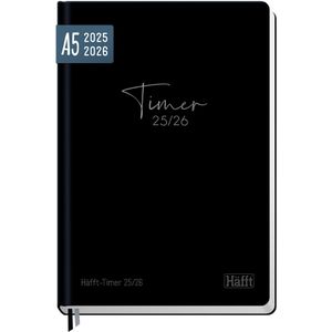 Schülerkalender Häfft Timer Black Edition, Schuljahr 2025/2026