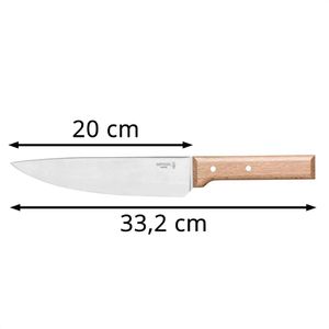 Produktbild für Kochmesser Opinel No.118 Parallele, mit Buchenholzgriff