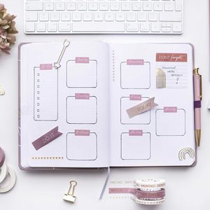 Produktbild für Washi-Tape Papierdrachen Bullet Journal, rosa